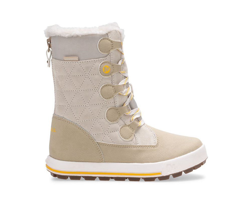 Merrell Boots Beige - Heidi Waterproof - Kids 73WYRUPFK